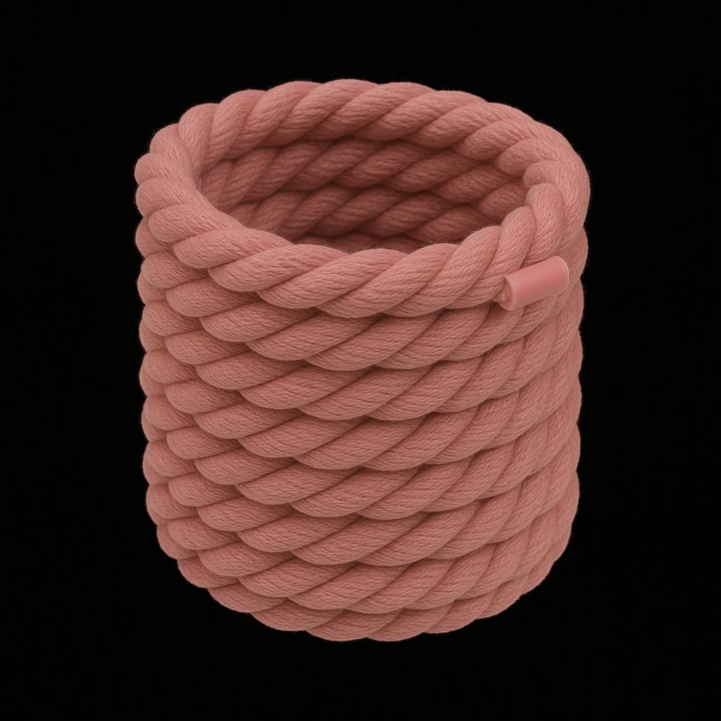 Lacet corde rose