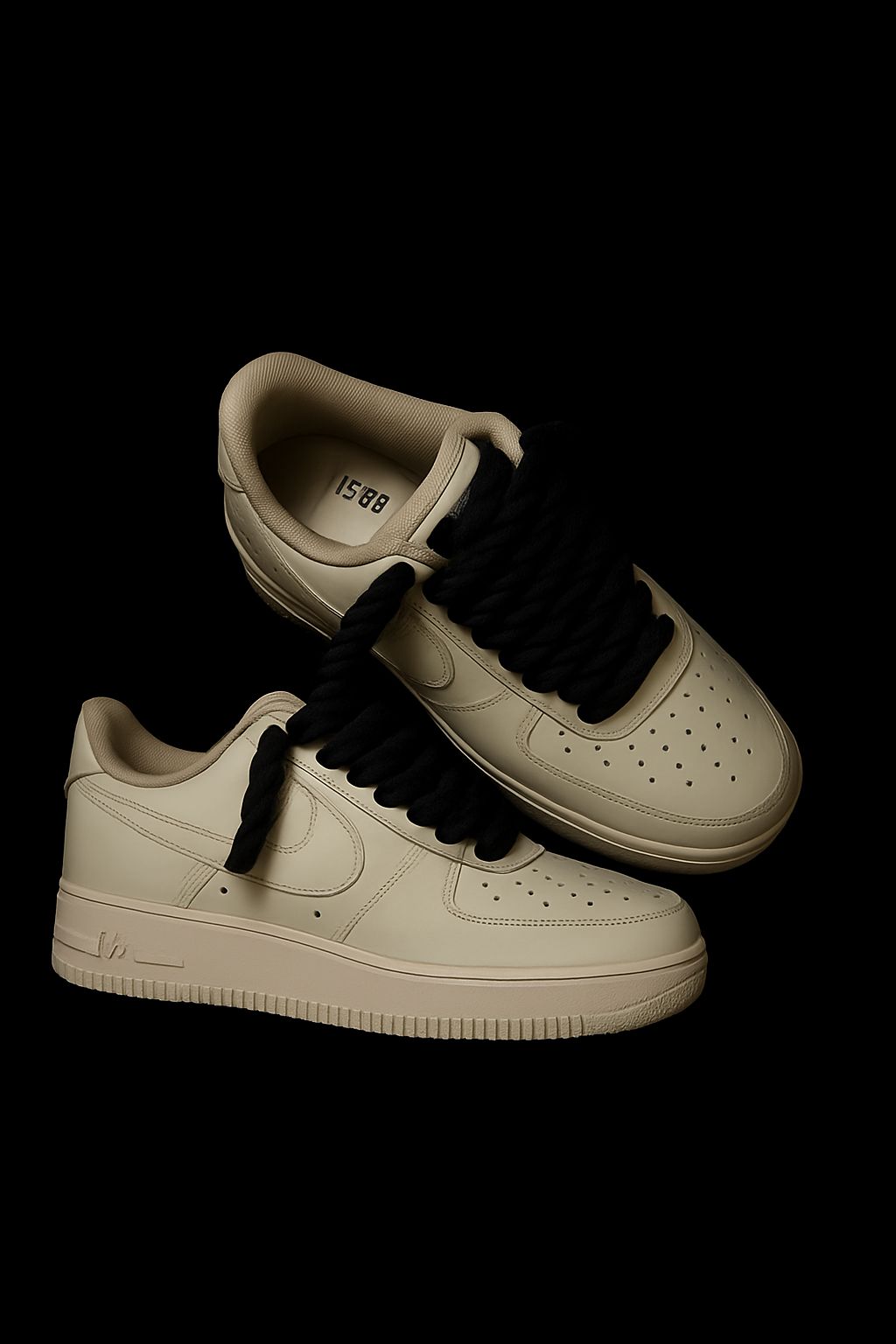 Air Force 1 Custom sneakers en noir