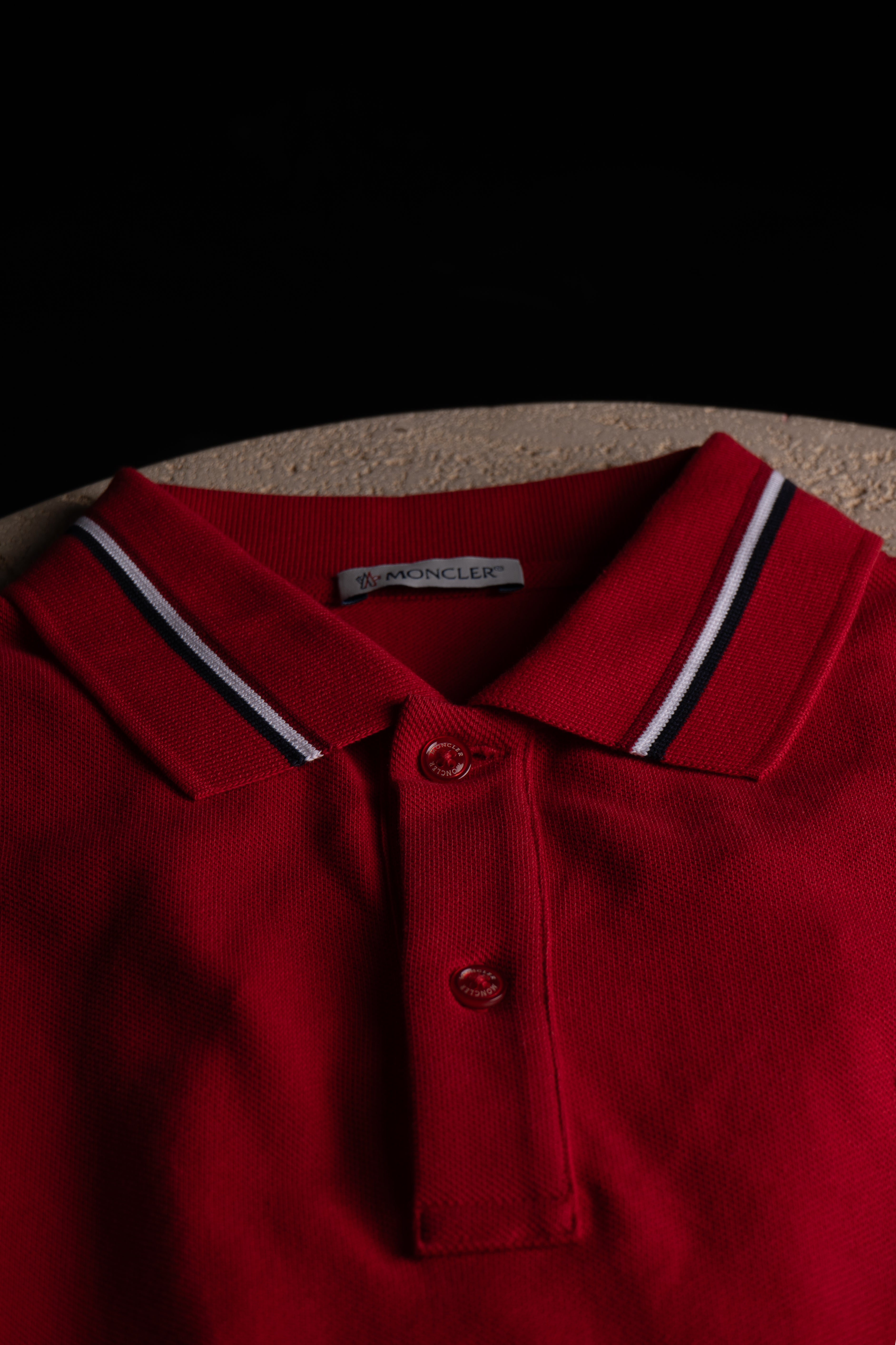 Col du Polo Moncler Rouge