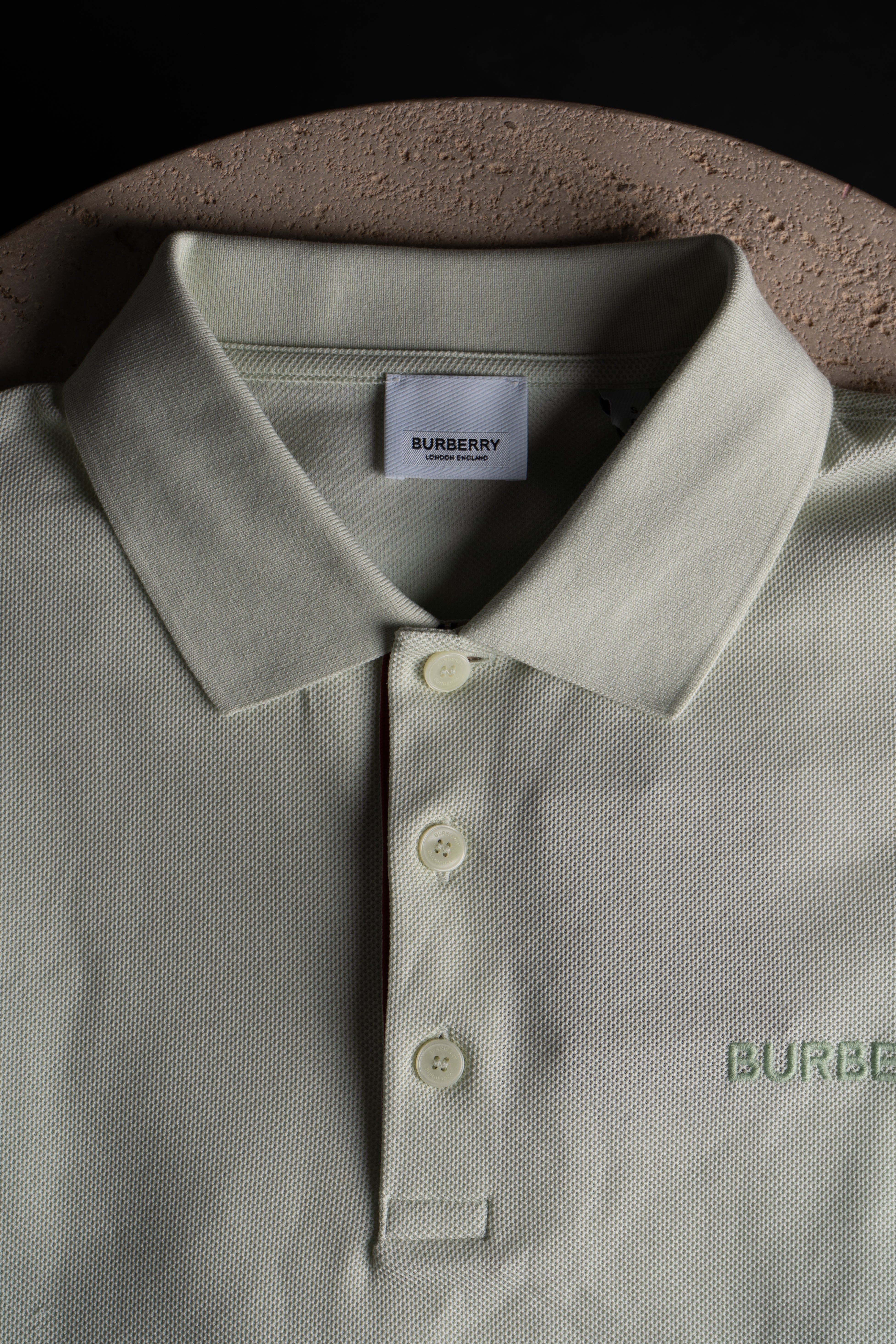 Polo Burberry Vert pâle