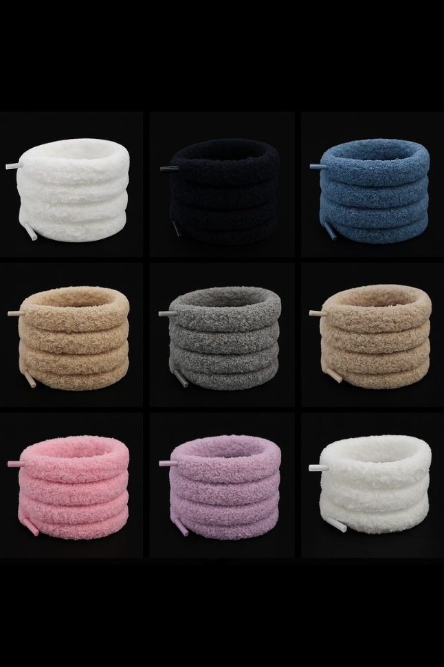 Lacet fluffy couleurs