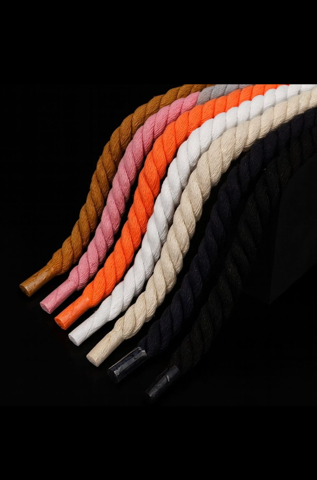 Lacets corde couleurs