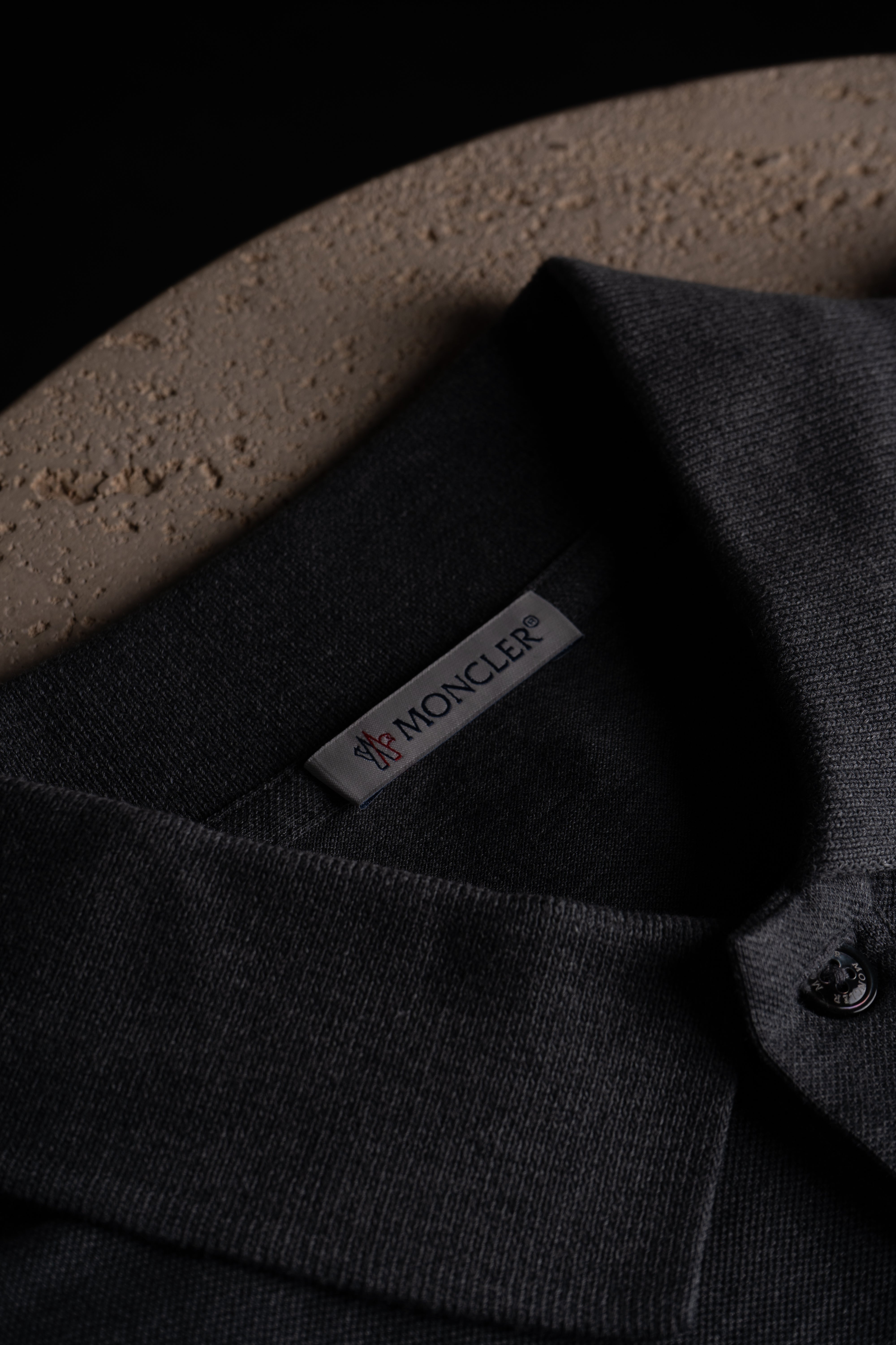 Col du Polo Moncler Gris foncé