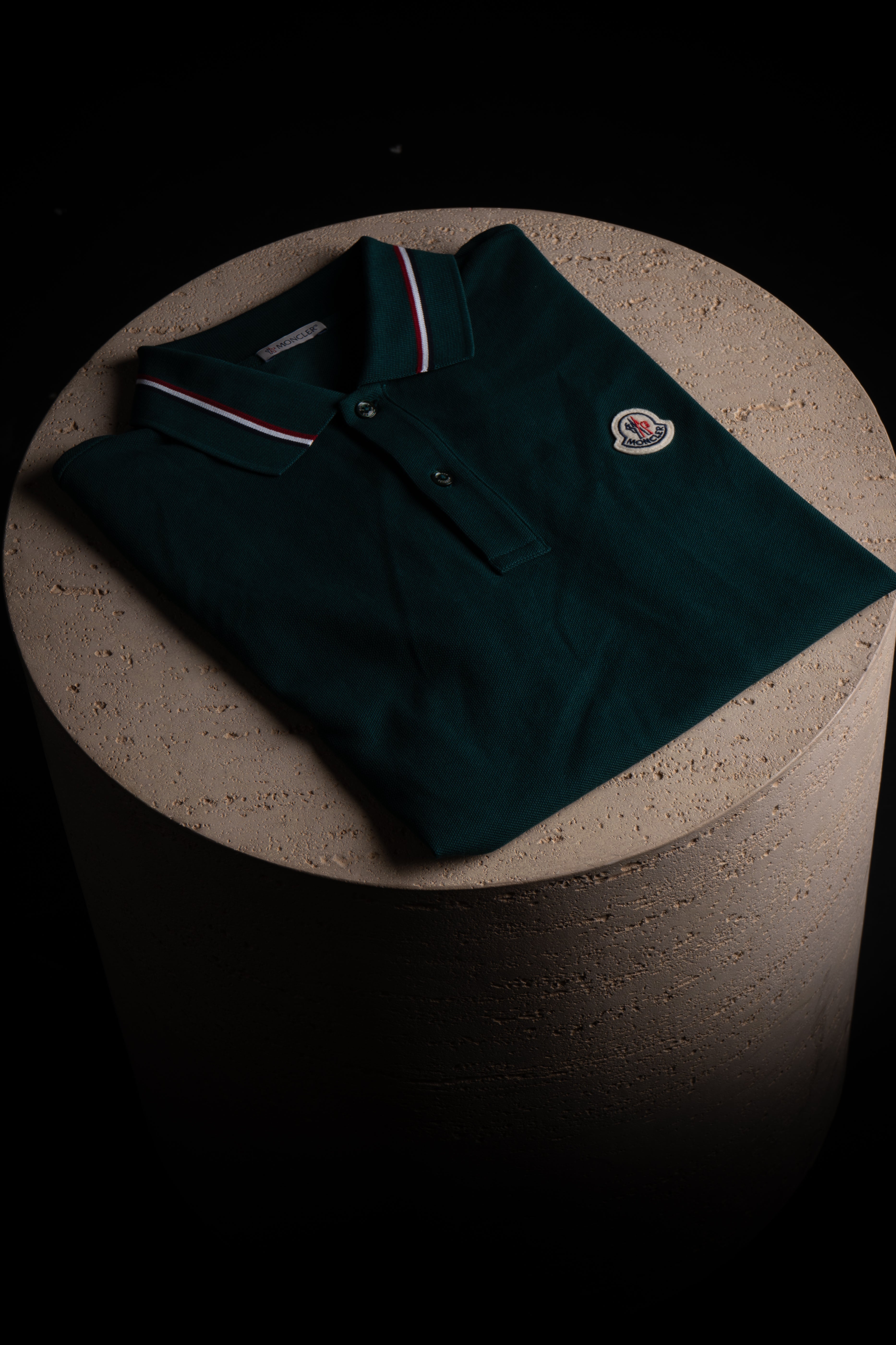 Polo Moncler Vert foncé