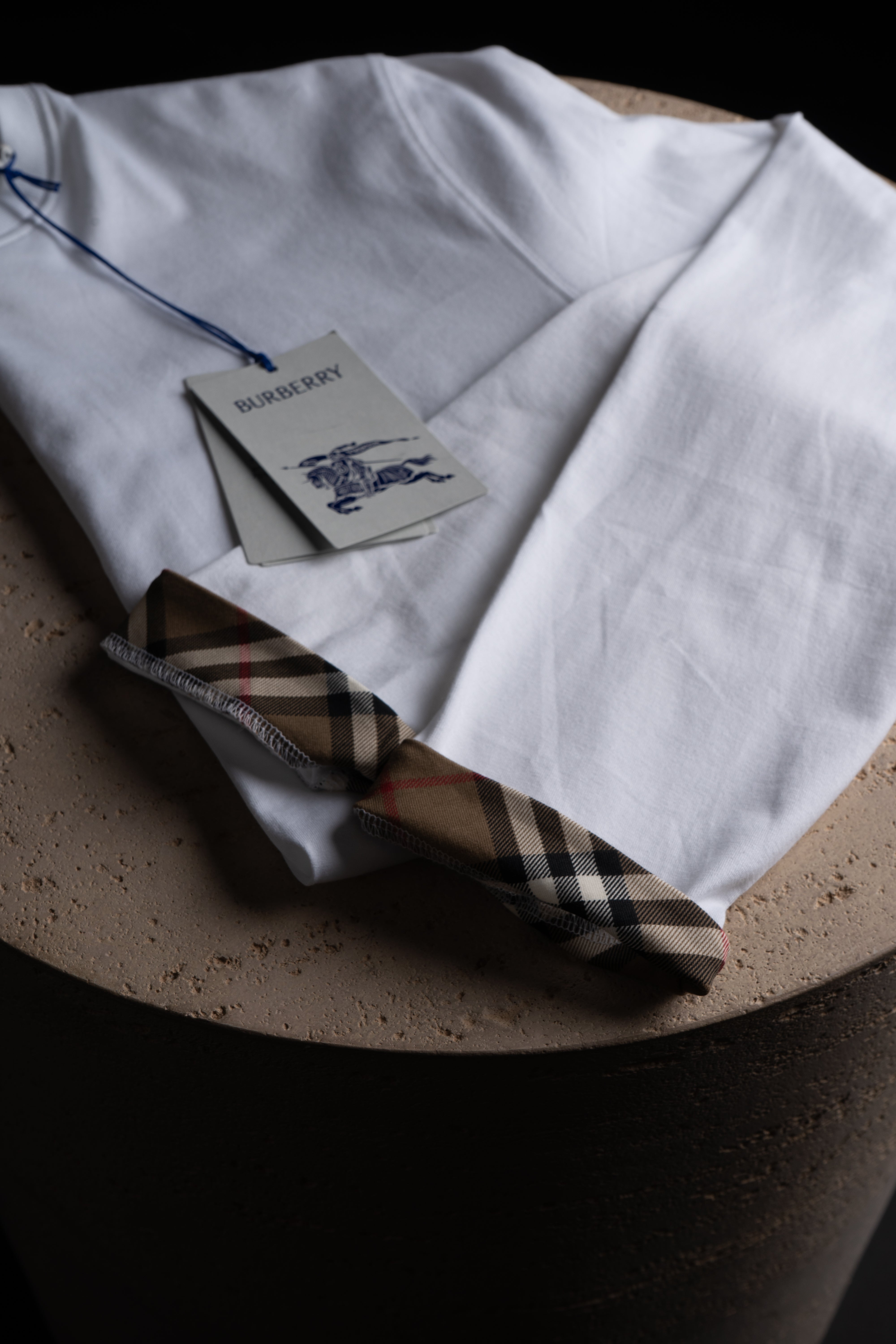 Long Sleeve Burberry Blanc